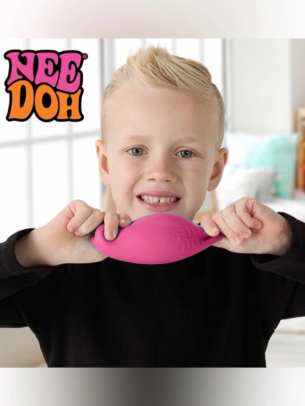 Schylling NeeDoh Original - The Groovy Glob - Sensory Fidget Toy - Pink - NWT